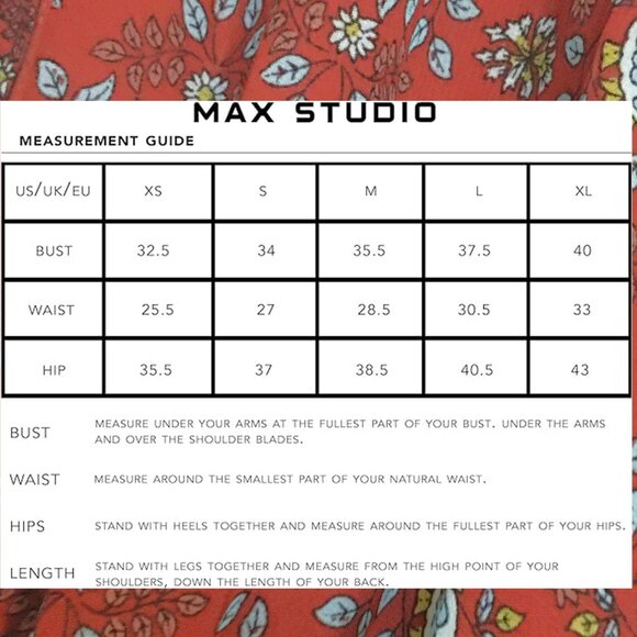 MAX STUDIO ☮ Crepe Long Sleeve Tiered Short Dress with Smocked Waist NEW!! - Picture 10 of 11